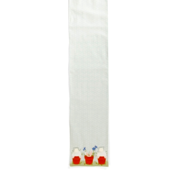 Bunny Butts in Flower Pots Table Runner NWT - Picture 8 of 9